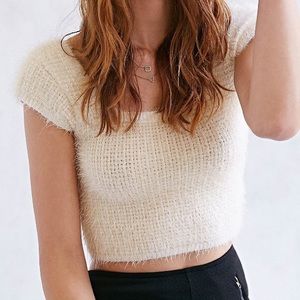 Kimchi Blue Cotton Candy Cropped Sweater